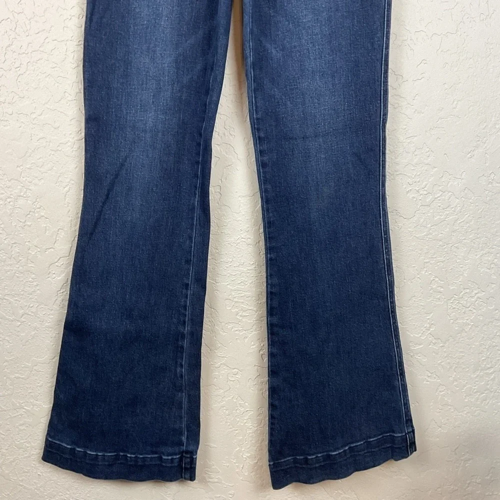 Rock and Roll High Rise Trouser Dark Denim Jean Size 30/36 - Picture 6 of 13